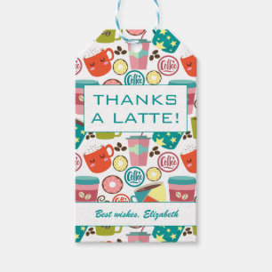 Étiquettes-cadeau Merci Un Merci De Café Latte