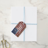 Étiquettes-cadeau Merci USA Drapeau 4 juillet Amérique (With Twine)