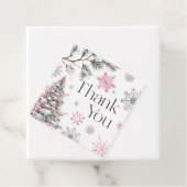 Étiquettes Cadeau Merci Winter Wonderland (En situation)