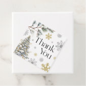 Étiquettes Cadeau Merci Winter Wonderland (En situation)