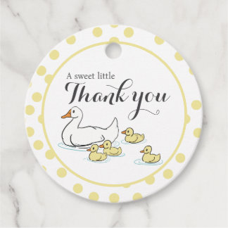 Étiquettes Cadeau Mère canard et canettes Baby shower Favoriser les