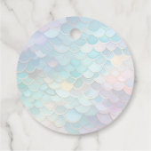 Étiquettes Cadeau Mermaid Birthday Merci pour Shellebring (Dos)