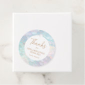 Étiquettes Cadeau Mermaid Birthday Merci pour Shellebring (En situation)