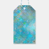 Étiquettes-cadeau Mermaid Iridescente Pearl Shimmer fête d'anniversa (Dos)