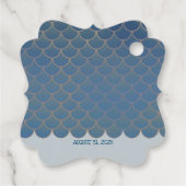 Étiquettes Cadeau Mermaid Merci fête d'anniversaire (Dos)