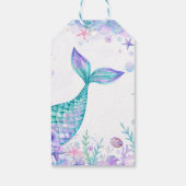 Étiquettes-cadeau Mermaid Tail Merci fête d'anniversaire Favoriser (Dos)