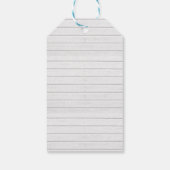 Étiquettes-cadeau Merry Bright Moderne Calligraphie Red Bokeh (Dos)