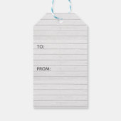 Étiquettes-cadeau Merry Bright Moderne Calligraphie Red Bokeh (Dos)