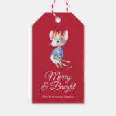 Étiquettes-cadeau Merry & Bright Nutcracker Mouse Christmas (Devant)