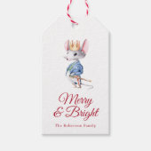 Étiquettes-cadeau Merry & Bright Nutcracker Mouse Christmas (Devant)