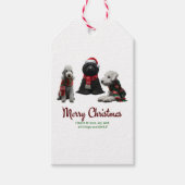 Étiquettes-cadeau Merry Christmas Dogs (Devant)