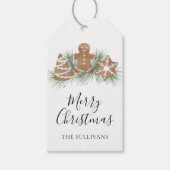 Étiquettes-cadeau Merry Christmas Gingerbread Cookies (Devant)