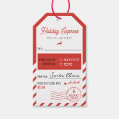 Étiquettes-cadeau Merry Christmas Holiday Express Mail To From (Devant)