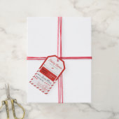 Étiquettes-cadeau Merry Christmas Holiday Express Mail To From (Avec de la ficelle)