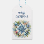 ÉTIQUETTES-CADEAU MERRY CHRISTMAS STAR (Dos)