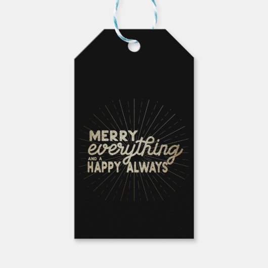 Étiquettes-cadeau Merry Everything & a Happy Always Holiday Gift (Devant)