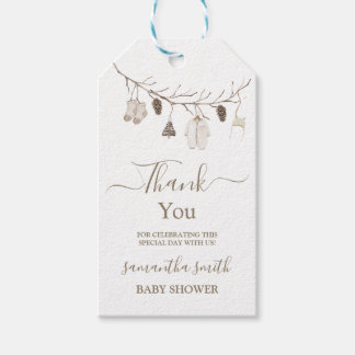 Étiquettes-cadeau Merry Little Christmas Winter Baby Shower