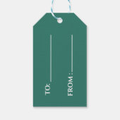 ÉTIQUETTES-CADEAU MERRY XMAS COULEUR POP (Dos)