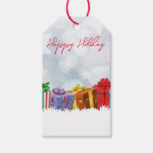 Étiquettes-cadeau Merveilleux Cadeaux de Noël Arc-en-ciel (Devant)