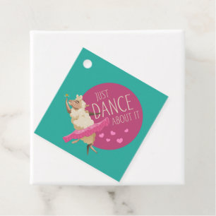 Étiquettes Cadeau Message de mouton drôle - Il suffit de danser à pr