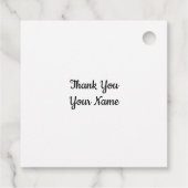 Étiquettes Cadeau Message de nom de l'illustration personnalisée (Dos)