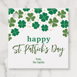 Étiquettes Cadeau Message personnalisé - Bonne fête de la Saint-Patr