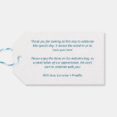 Étiquettes-cadeau Mexico Beach Bienvenue À Notre Sac Cadeau Mariage (Dos Horizontal)