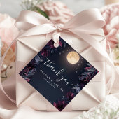 Étiquettes Cadeau Midnight Garden Moon Mariage Merci