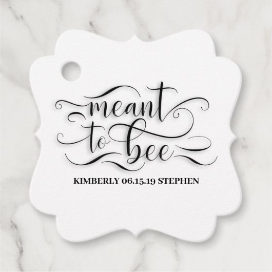 Étiquettes Cadeau Miel Meant To Bee (Devant)