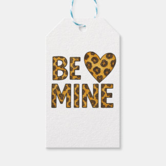 Étiquettes-cadeau Mienne Sois Ma Saint-Valentin Impression Cheetah