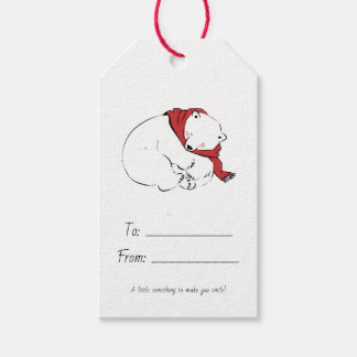 Étiquettes-cadeau Mignon Ours Polaire
