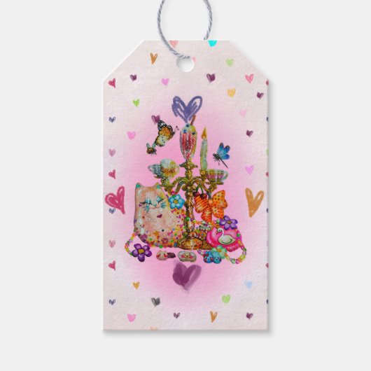 Étiquettes-cadeau Mignon Pastel (Devant)