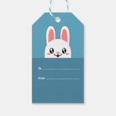 Étiquettes-cadeau Mignonne Bunny Pâques (Dos)