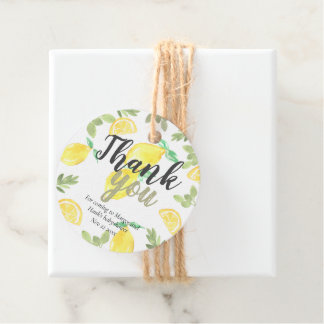 Étiquettes Cadeau Mignonne citron rustique babyshower tag faveur