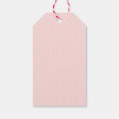 Étiquettes-cadeau Mignonne hiver Pink snowflake babyshower balise fa (Dos)