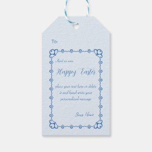 Étiquettes-cadeau Mignonne lapin de Pâques 01