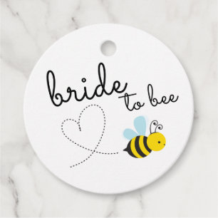 Étiquettes Cadeau Mignonne Mariée Jaune À Être