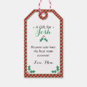 Étiquettes-cadeau Mignonne ・ Meilleure Maman Jamais ・ Amour Maman ・  (Devant)