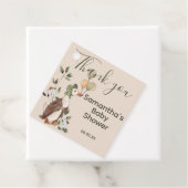 Étiquettes Cadeau Mignonne Mère Goose Daisies Baby shower Merci (En situation)