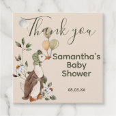 Étiquettes Cadeau Mignonne Mère Goose Daisies Baby shower Merci (Devant)