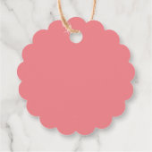 Étiquettes Cadeau mignonne Miss Onederful Merci de ballon rose (Dos)