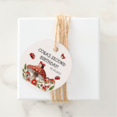 Étiquettes Cadeau Mignonne Notre Petite Fille Ladybug Anniversaire (En situation)