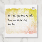 Étiquettes Cadeau Mignonne Smiling Okapi School Saint-Valentin (Dos)