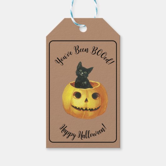 Étiquettes-cadeau Mignonne tu as été BOOed Halloween (Devant)
