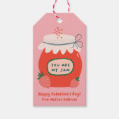 Étiquettes-cadeau Mignonne tu es ma confiture Saint-Valentin (Devant)