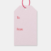 Étiquettes-cadeau Mini Goldendoodle Chiens Valentines Day (Dos)