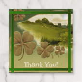 Étiquettes Cadeau Miniature Leprechaun St Patrick's Day Merci FT (Dos)