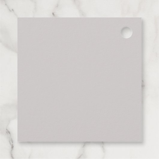 Étiquettes Cadeau Minimal et chic | Mariage gris Merci (Dos)