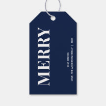 Minimal MERRY | Bleu marine de fête