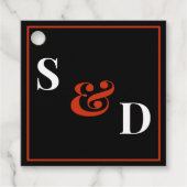 Étiquettes Cadeau Minimal Modern Editable Wedding (Devant)